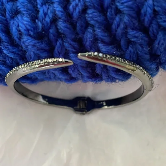 Simply Vera Vera Wang Spike Hinge Cuff Bracelet, “gun metal” tone. - Picture 6 of 7